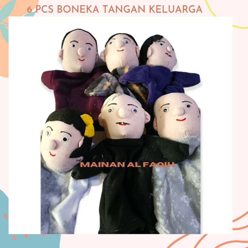 Mainan Boneka / Mainan Edukatif Anak /  Boneka Tangan / Boneka Anggota Keluarga