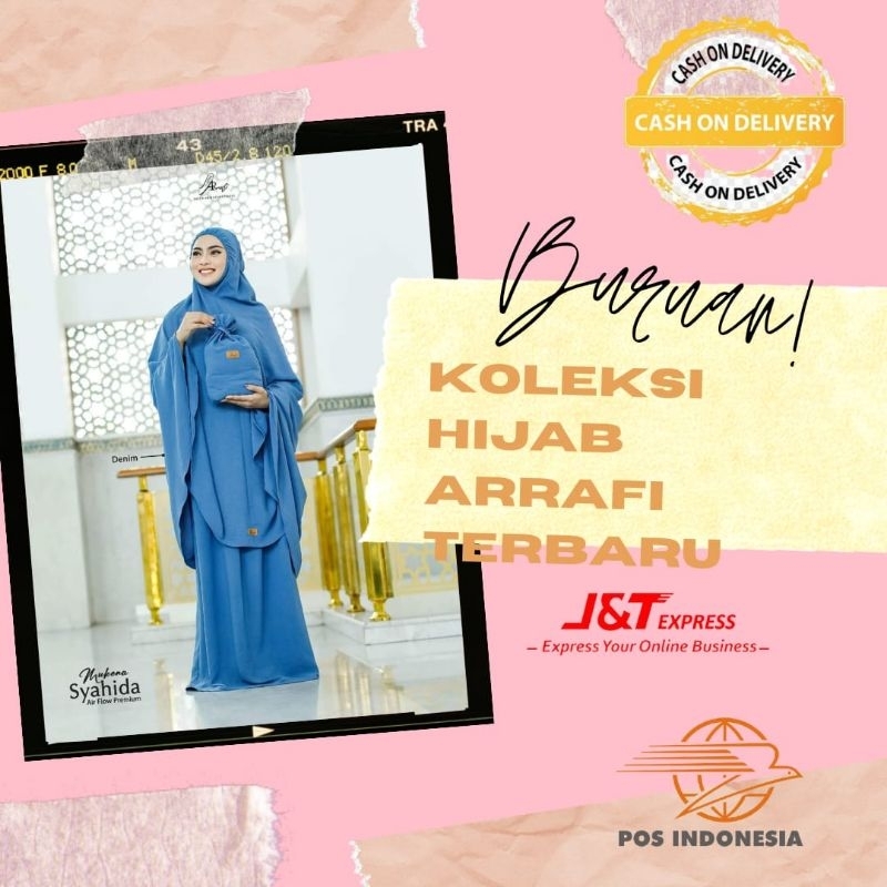 RUKUH MUKENA SYAHIDA AIR FLOW PREMIUM ARRAFI TERBARU TERLARIS TERHITS 2023