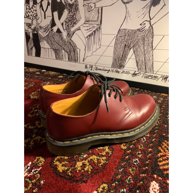 DR. MARTENS 1461 low boot 3 hole cherry red