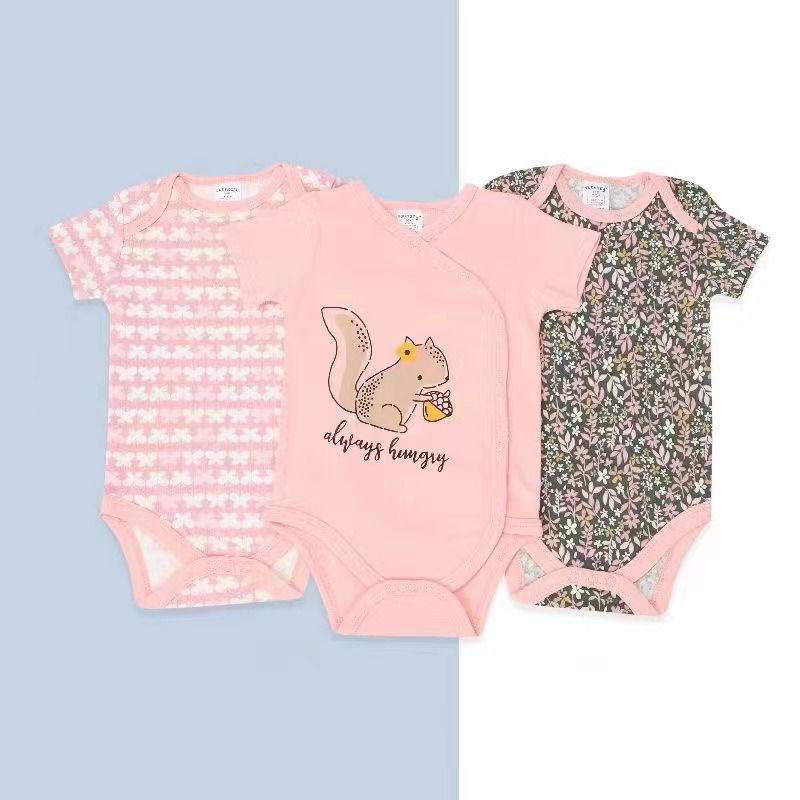 K2 - ( A ) Bodysuit Baby isi 3 pcs MOTIF BOY &amp; GIRL