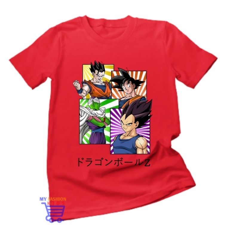 Kaos Anak Custom Gambar Dragon Ball Baju Kartun Anak Terbaru Bahan Premium