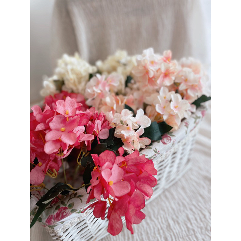 Hydrangea mini | Bunga hydrangea | Hydrangea artificial | Hortensia mini