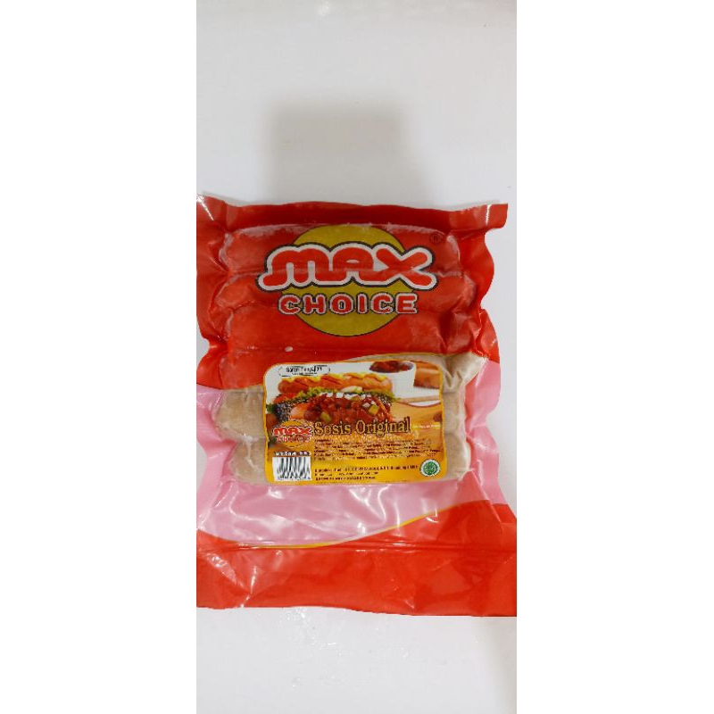 

max choice sosis sapi bakar original jumbo 6s 500gr