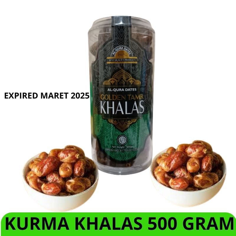 

Kurma Khalas Golden Tamr 500 Gram