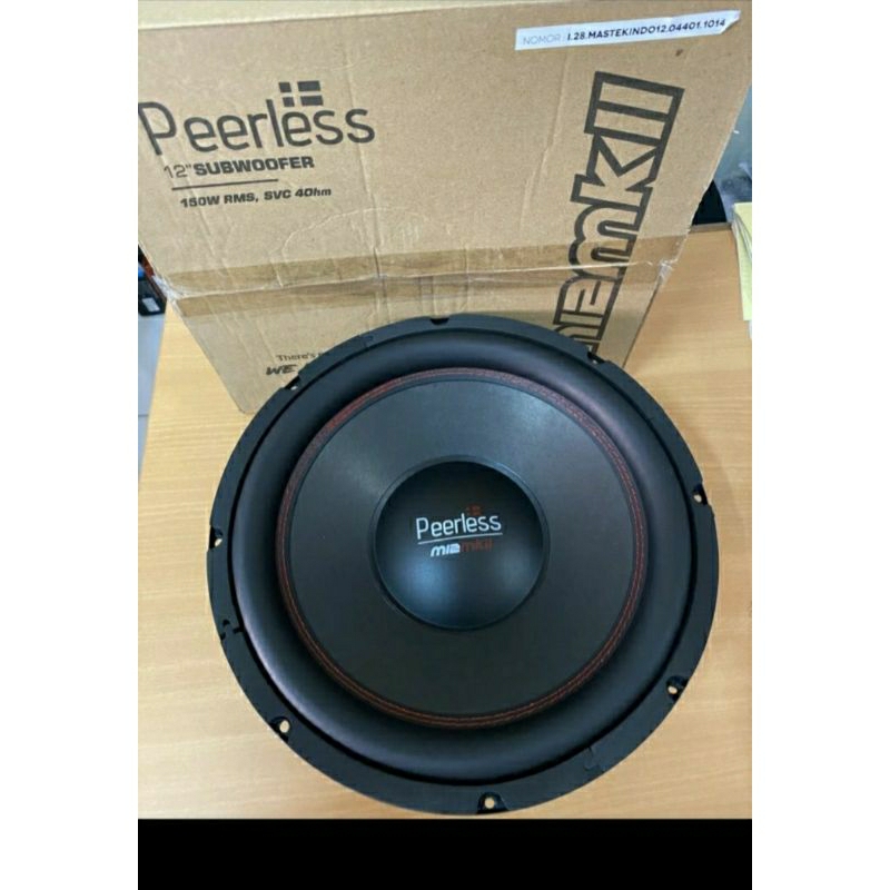 Subwoofer Peerless M12MKII - DOUBLE voice coil 12 inch M12 MKII