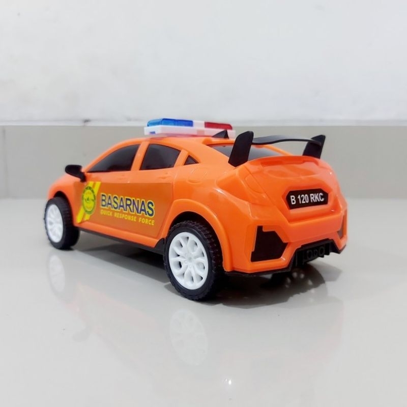 Mainan Mobil Basarnas Tarik Anak - Miniatur Mobilan Tim Sar Edukatif Rescue Anak Laki Cowok