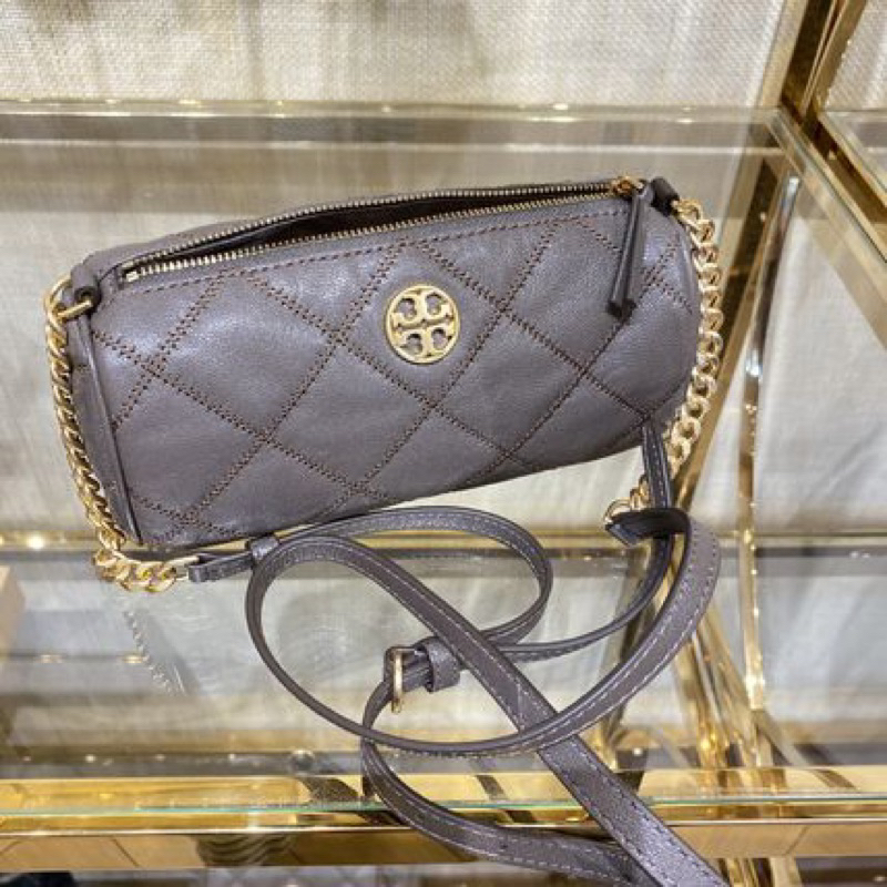 Tory Burch Miller Black Willa Barrel Crossbody Bag TB 141024