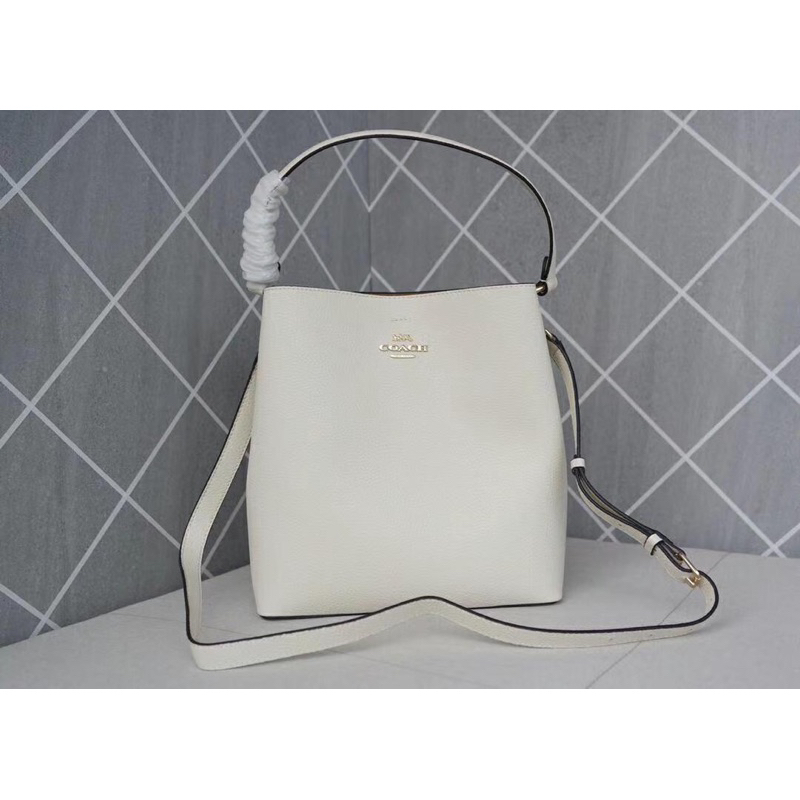 Coach Town Bucket 27 White (91122)