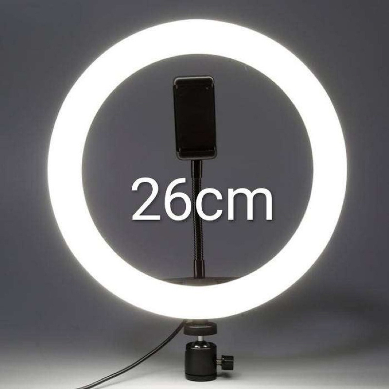 RING LIGHT LED LAMPU 26CM LAMPU MAKE UP/  VLOG/ SELFIE/ Lampu RingLinght 3 Warna