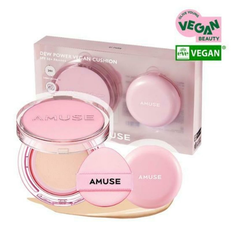 Amuse Dew Power Vegan Cushion SPF 50+ PA++++ Special Set