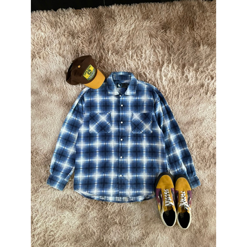 FLANEL VETERANO BLUE MURAYAMA “T&C surf” like new (Size on tag L)