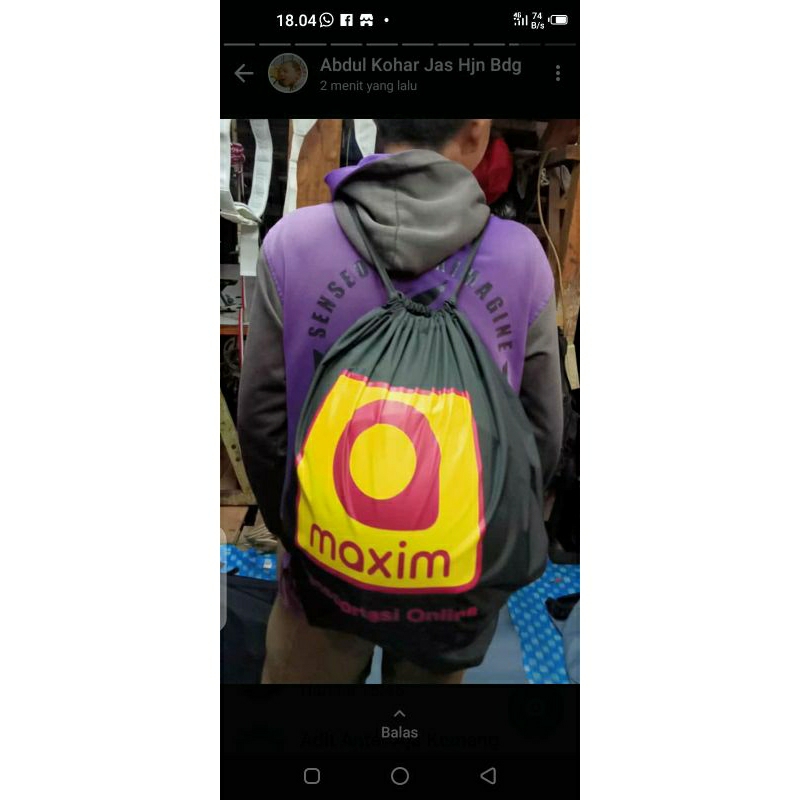 TAS HLEM WATERPROOF OJEK ONLINE / TAS HLEM LOGO OJOL