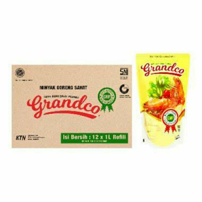 

minyak goreng grandco 1 ltr per dus isi 12pcs