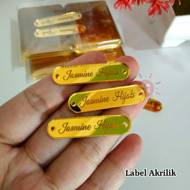 

Promo!! Label Akrilik Murah minim 1.000pcs