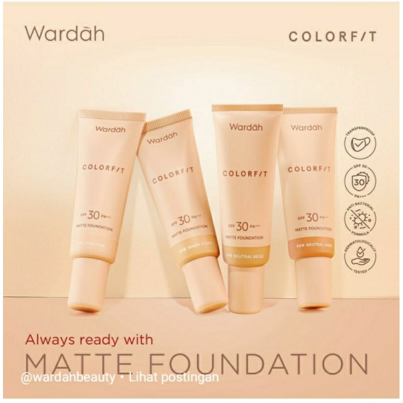 Wardah Colorfit Matte Foundation