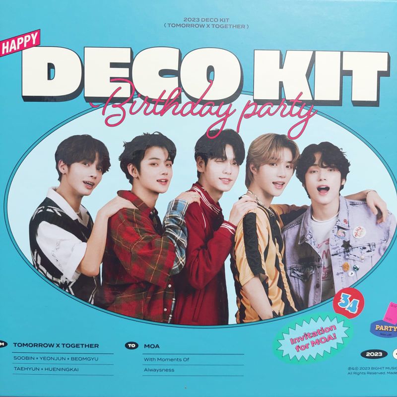 [SHARING] TXT - DECO KIT 2023 BIRTHDAY PARTY SOOBIN YEONJUN BEOMGYU TAEHYUN HUENINGKAI