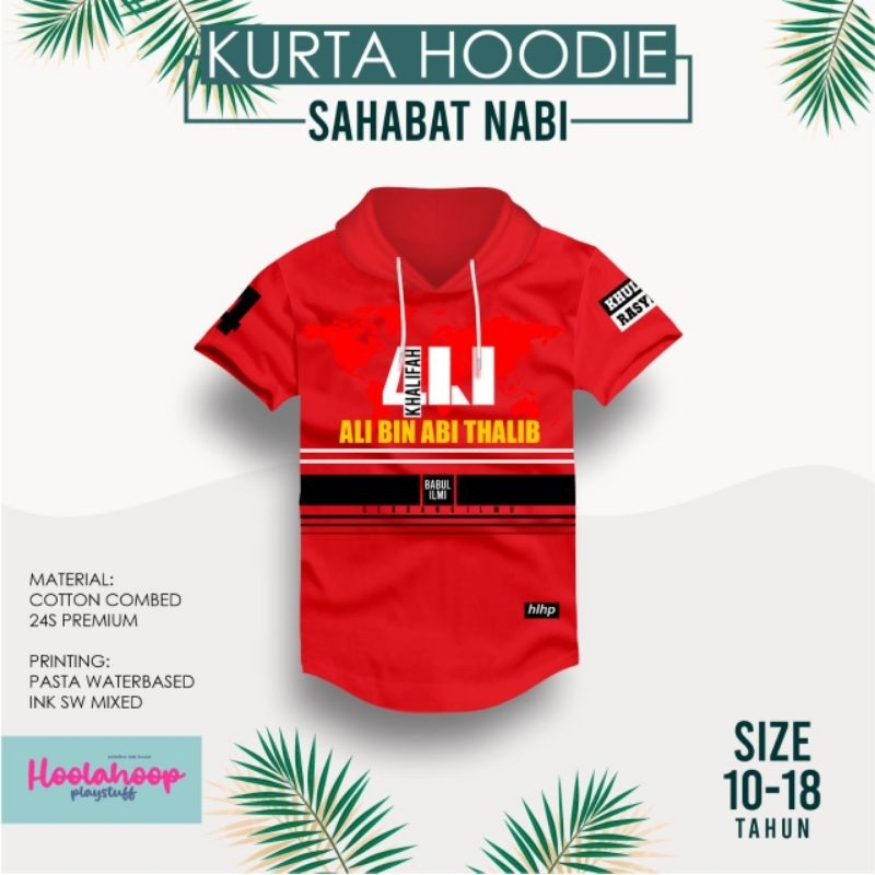 Hoolahoop Kurta Hoodie Kaos Anak Size 10-18T