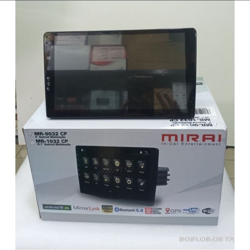 MIRAI MR-9032CP MR-9032 CP Android 9" Head Unit Double din Tape android mobil + camera belakang