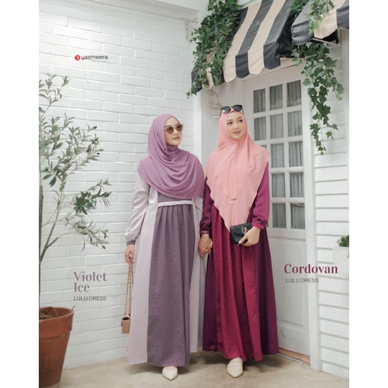 YASMEERA-Lulu dress ori yasmeera bahan premium, gamis murah