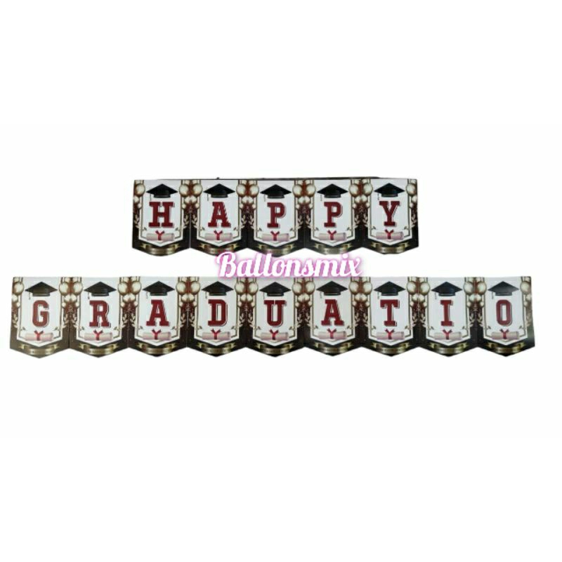 Banner Happy Graduation / Banner Wisuda