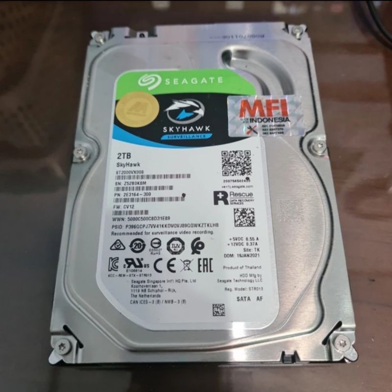 HDD Hardisk Internal/Eksternal PC Seagate Barracuda 2TB 3.5 SATA