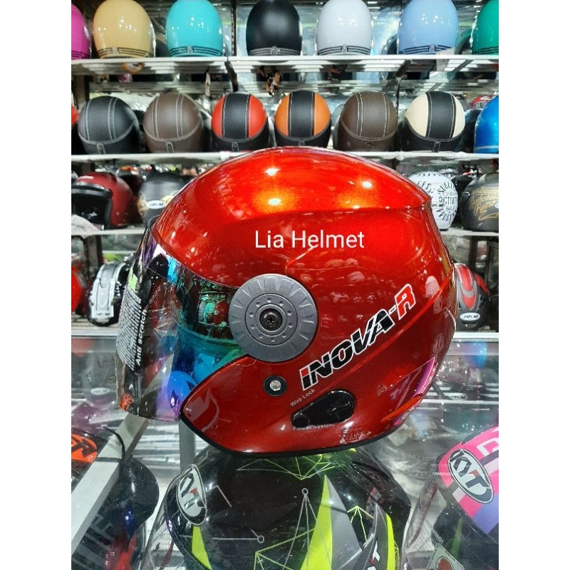helm dewasa BMC Inova R solid Marun / helm half face bmc inova r polos maroon / bmc inova r original