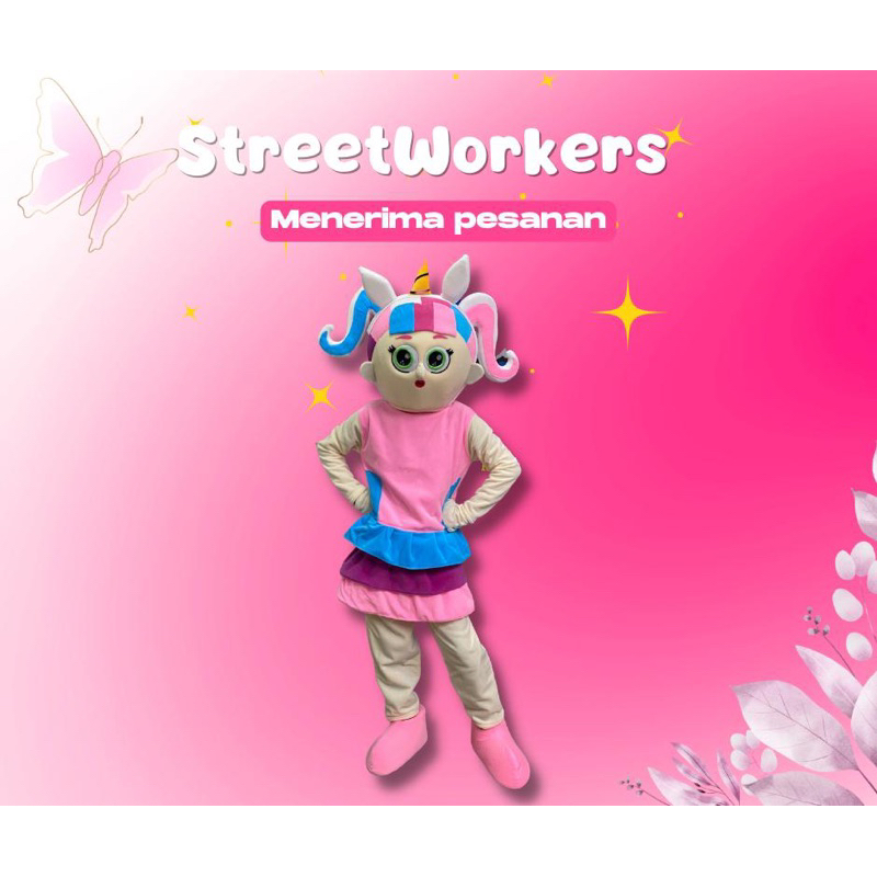 KOSTUM BADUT MASKOT LOL