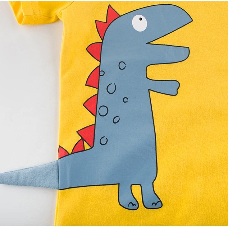 Baju Kaos Anak 3 D bahan Cotton Premium Untuk usia 1-7 Tahun Gambar Dino Tshirt Anak Bahan Kaos Adem Baju Atasan Anak Murah