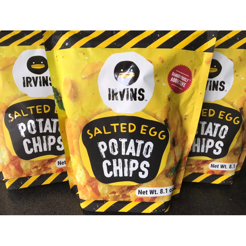 IRVINS SALTED EGG POTATO CHIPS 230gram/Snack Import Singapore