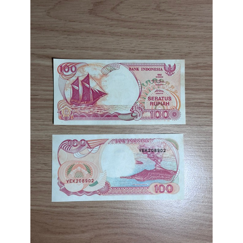 UANG RP 100 INDONESIA 1992