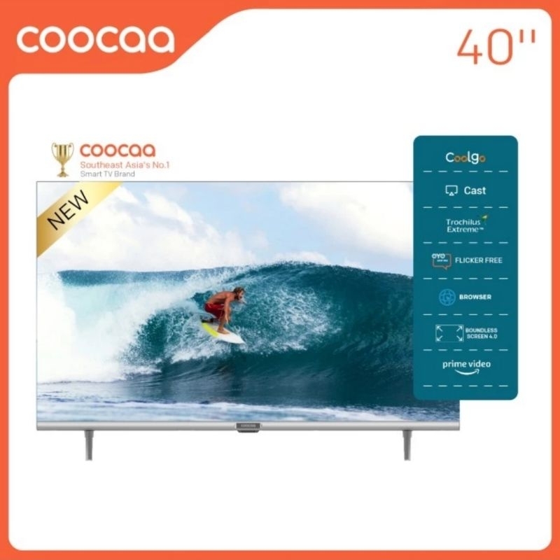 COOCAA 40S3U Smart TV 40 Inch Digital TV Garansi Resmi