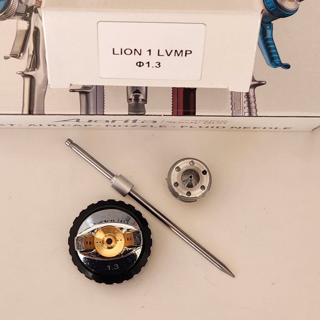 NOZZLE KIT SPRAY GUN AUARITA LION1 LVMP CAP NEEDLE ORIGINAL LION1 LVMP