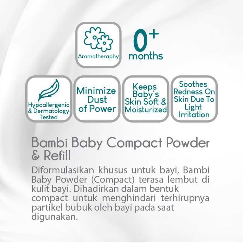 Bambi Baby Compact Powder Prickly Heat 40 Gr - Bedak Padat