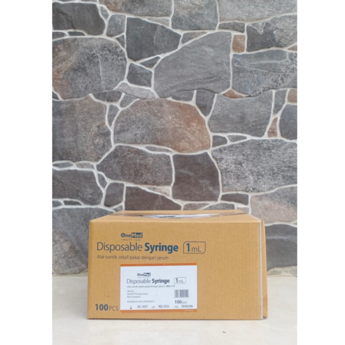 Per Box Onemed 1ml Disposable Syringe 1 ml Spuit Onemed 1cc Onemed 1 cc Disposable Syringe 1cc Spuit