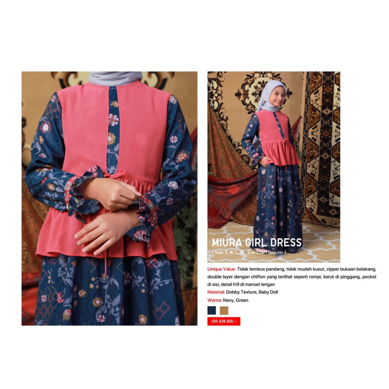 Miura Dres anak ORI ZOYA