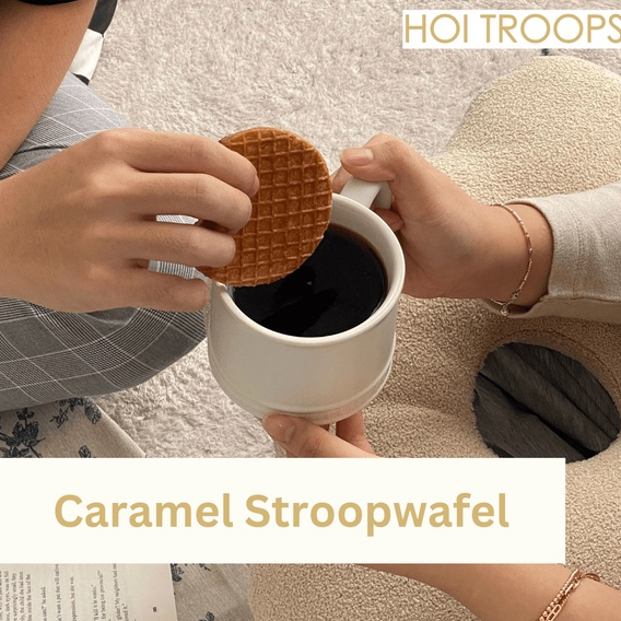 Hoi Troops Caramel Stroopwafel Biscuit (isi 5 pcs)