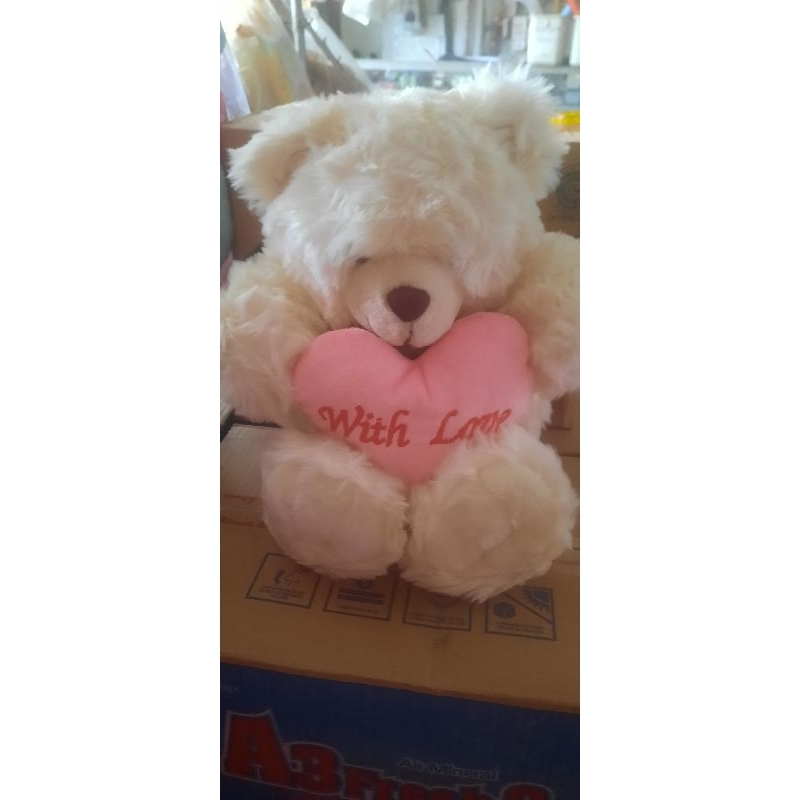 boneka beruang Putih [COCOK UNTUK KADO ANAK  KADO PACAR KADO VALENTINE]