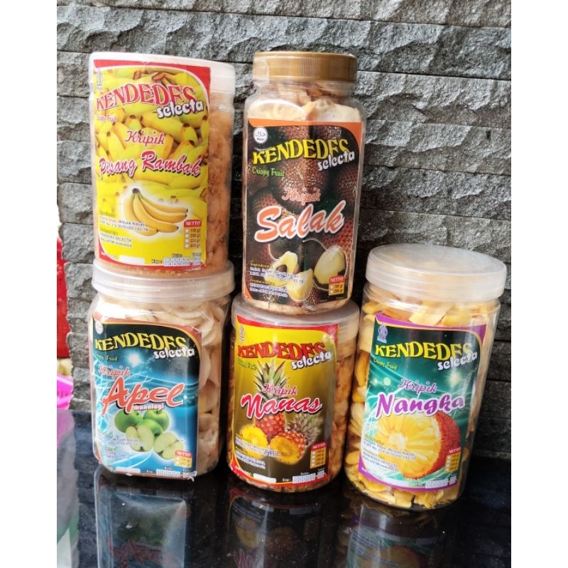 

paket keripik buah 5 varian toples