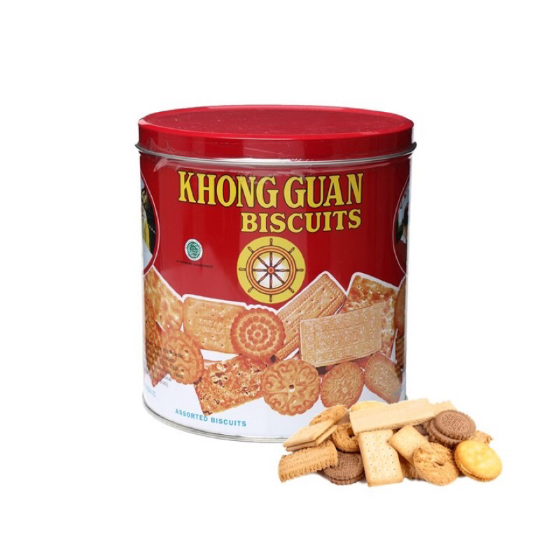 

Khong Guan Biskuit Assorted Merah Kaleng 650gr