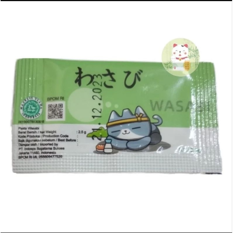 

Wasabi Paste 10 Sachet - Mini Wasabi 2,5g - Neri Wasabi Sachet