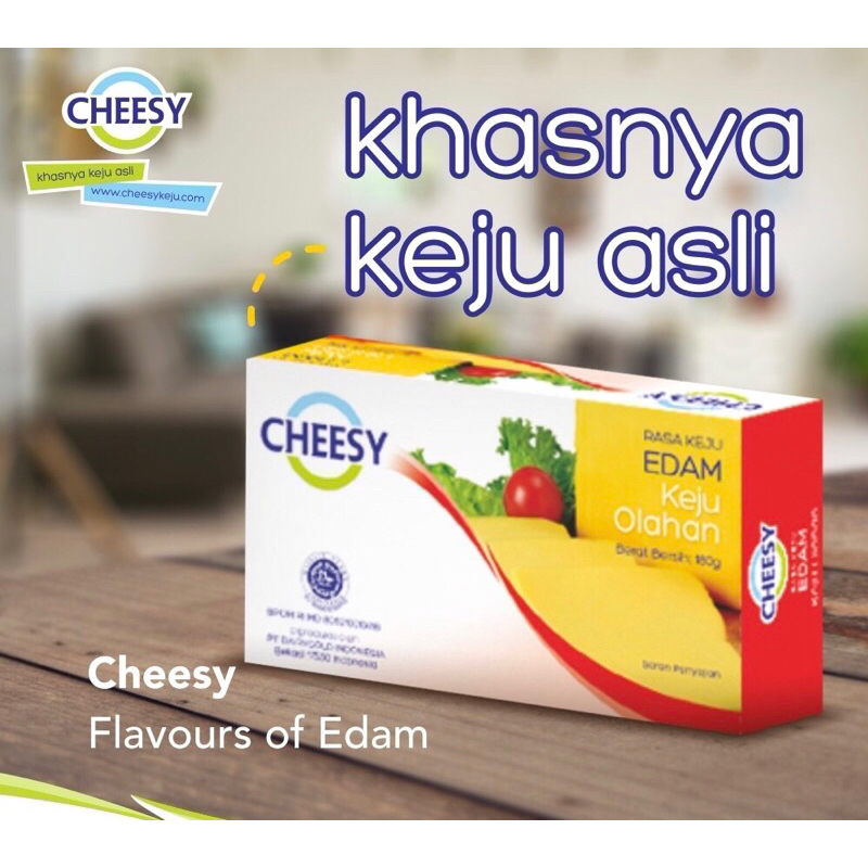 CHEESY EDAM 160gr - Keju Edam Flavour Cheese