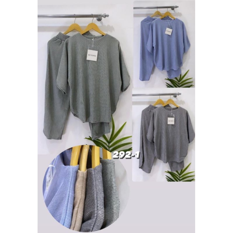 Setelan celana knit kuyifei Premium