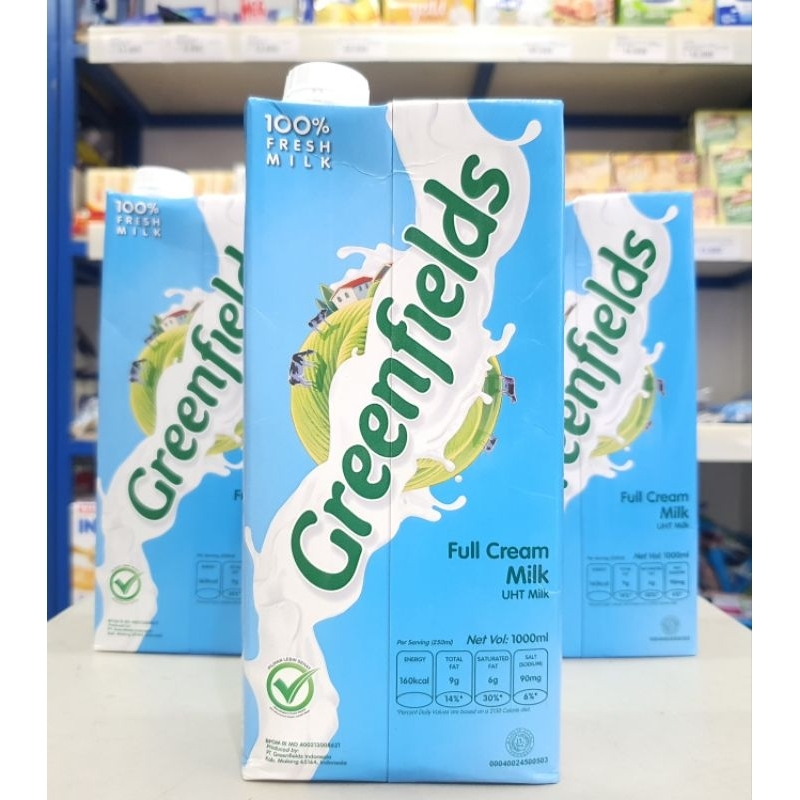 

Susu UHT Greenfields 1 Liter / Susu Greenfields FullCream 1Liter