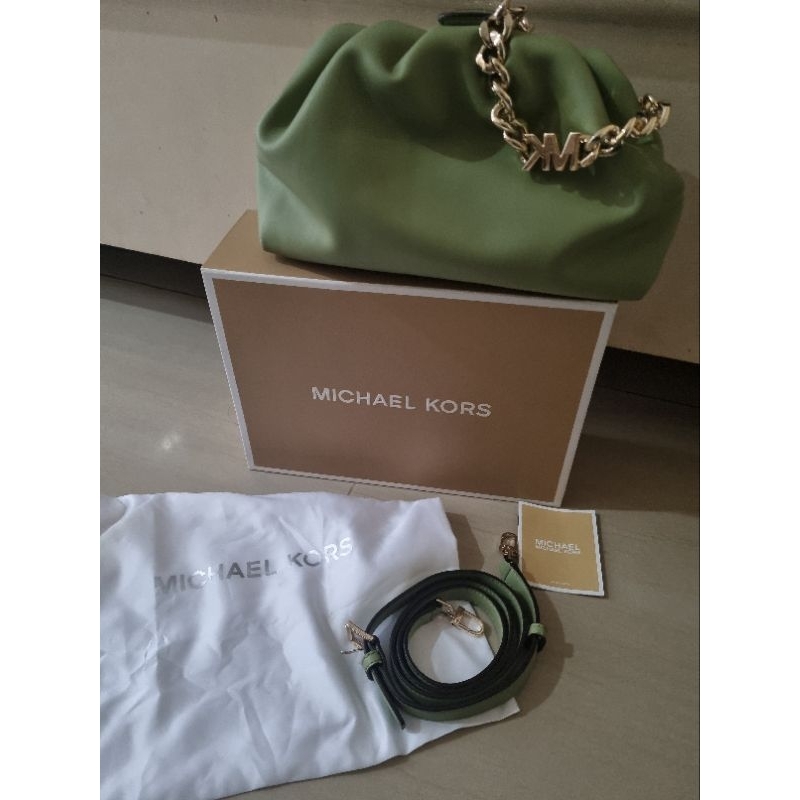 Michael Kors nola chained clutch leather bag(RARE EDITION) original