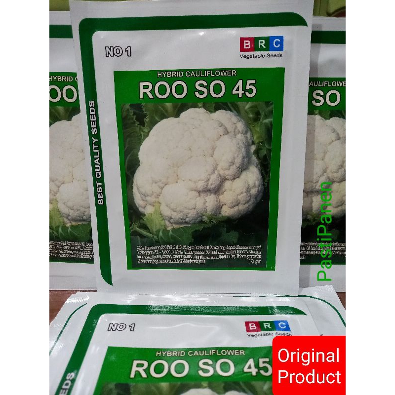 Benih bunga kol ROO SO 45, tahan penyakit, original BRC berat 10gram +/-2500 butir