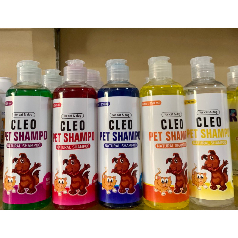 Shampo Cleo - Shampo Rainbow anjing dan kucing 250ml