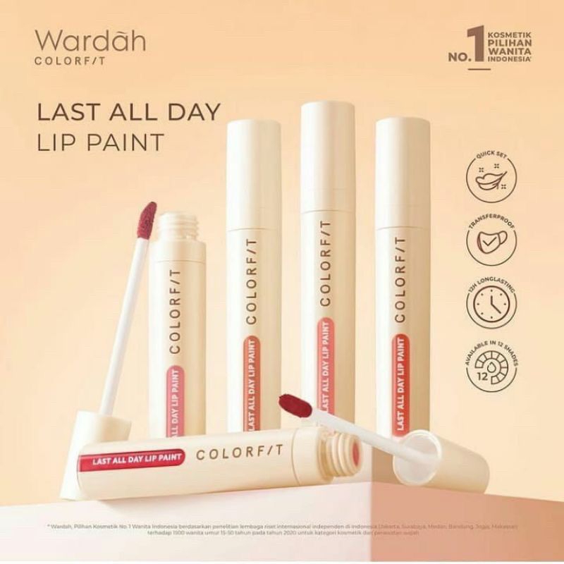 Wardah Colorfit Last All Day Lip Paint