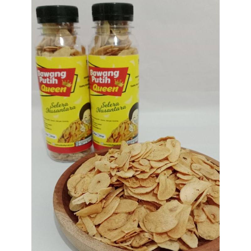 

Bawang Putih Goreng Queen 65gr Asli Renyah & Gurih