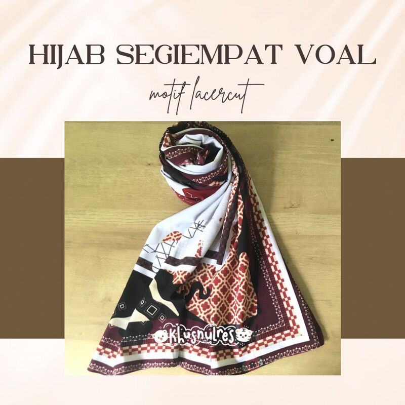 HIJAB SEGIEMPAT MOTIF JUMBO