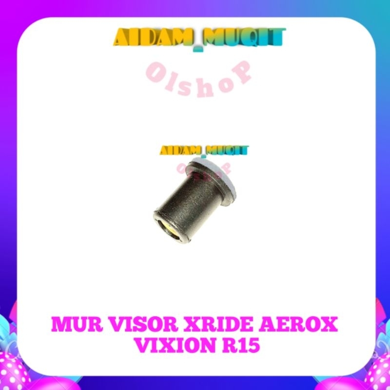 2 PCS MUR VISOR AEROX MUR VISOR VIXION MUR VISOR XRIDE MUR VISOR NINJA MUR VISOR R15 UKURAN BAUT 08